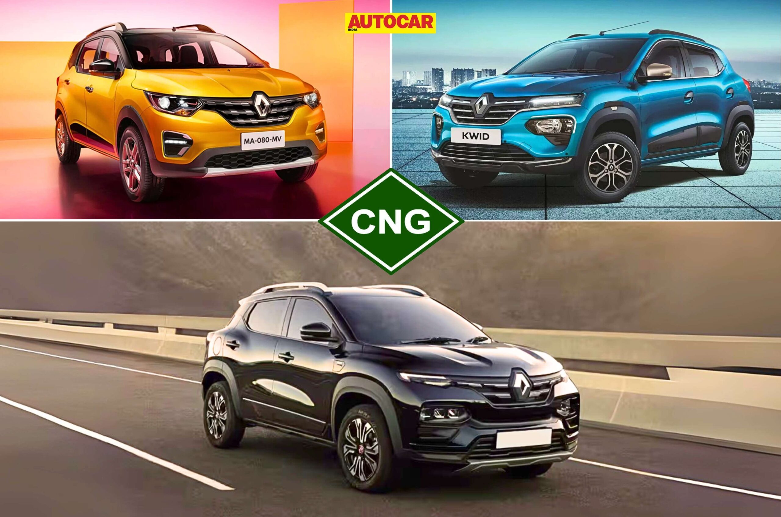 Renault Triber, Kiger, Kwid CNG, More Mileage, Lower Running Cost